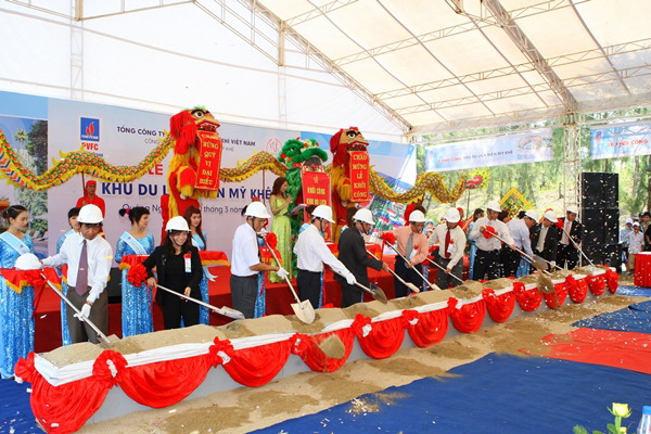 nghi thúc xúc cát tổ chức lễ động thổ